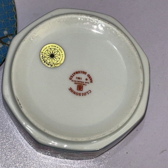 Takahashi San Francisco Kutani Hand Painted‎ Porcelain Trinket Box - Picture 3 of 7